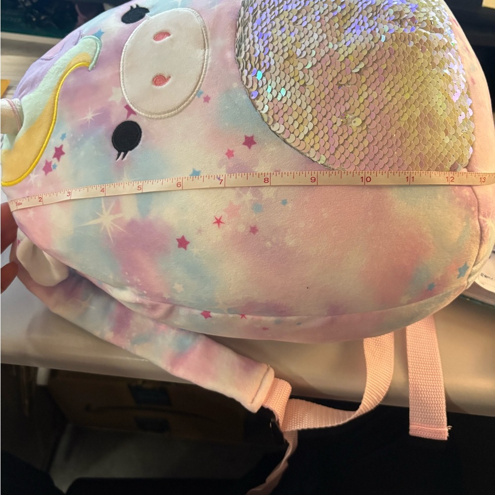 NWOT Squishmallow backpack 12”NebulaUnicorn Plush Backpack for Kids - Multicolor - Picture 3 of 4